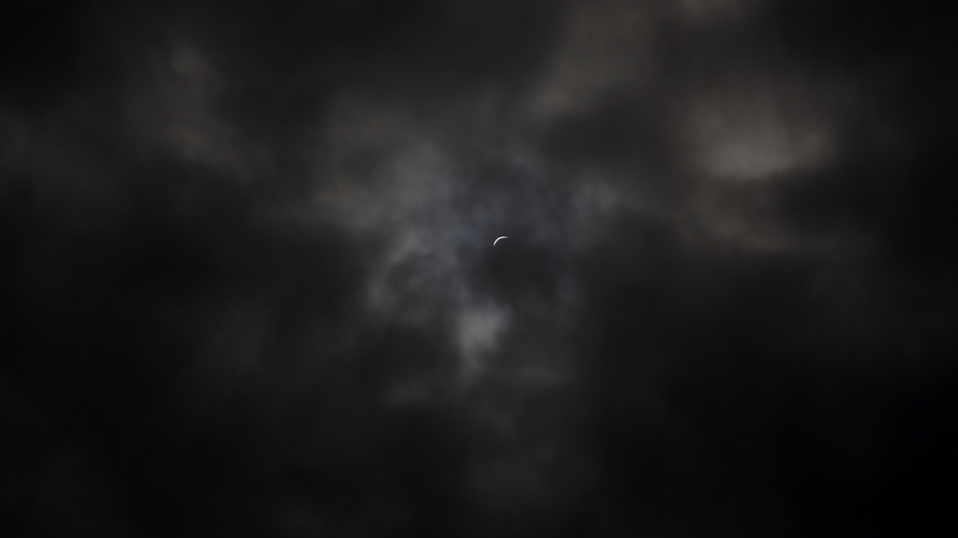 Just before total eclipse